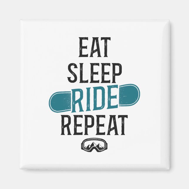 Snowboarden Magnet (Vorne)