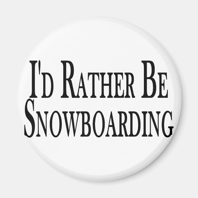 Snowboarden Magnet (Vorne)