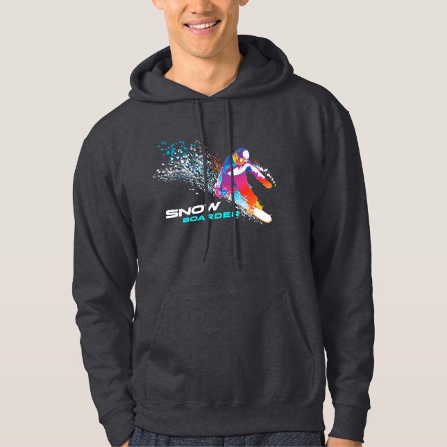 Snowboarden | Männerhoodie Hoodie (Vorderseite)