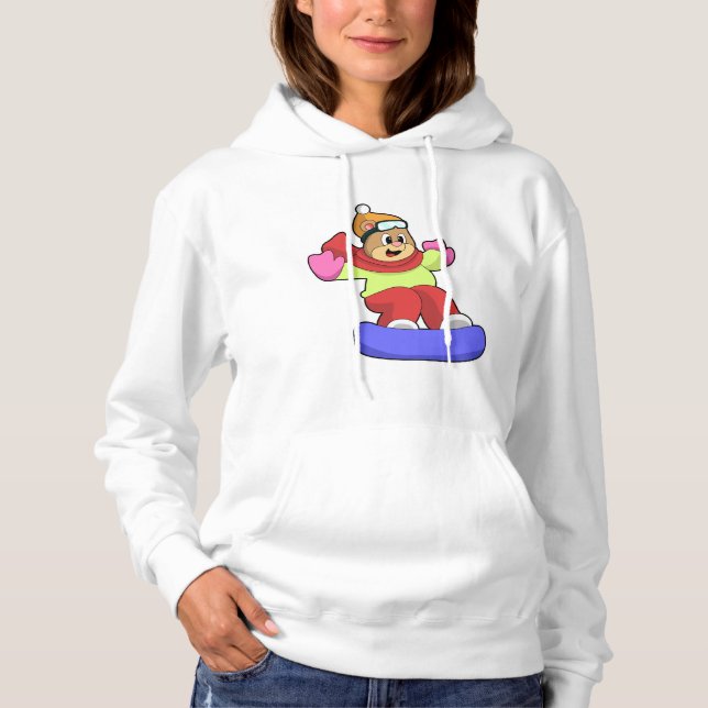 Snowboarden mit Snowboard Hoodie (Vorderseite)