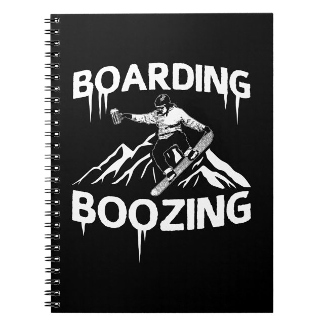 Snowboarden Notizblock (Vorderseite)