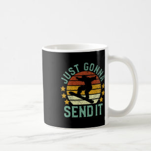 Snowboarden nur Gonna senden lustige Vintage Schne Kaffeetasse