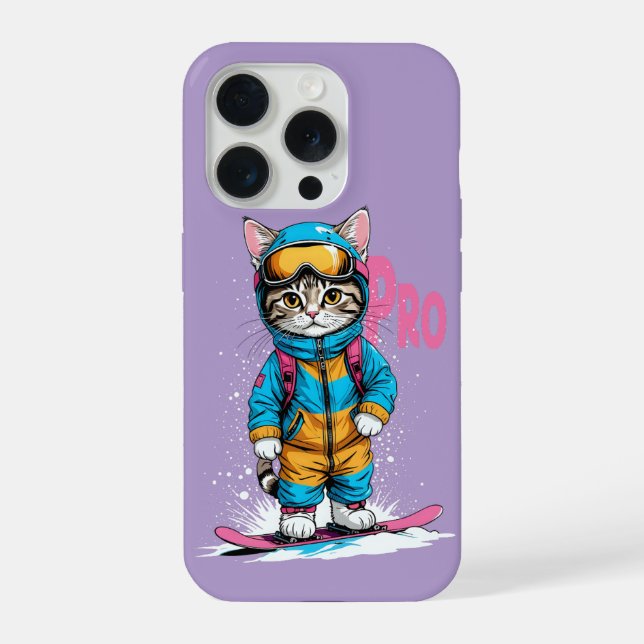 Snowboarden Pro iPhone 15 Pro Hülle (Rückseite)