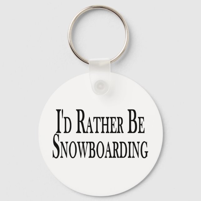Snowboarden Schlüsselanhänger (Vorderseite)