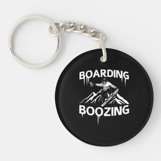 Snowboarden Schlüsselanhänger (Vorderseite)