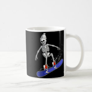 Snowboarden Skeleton Skifahren Snowboarder Kaffeetasse