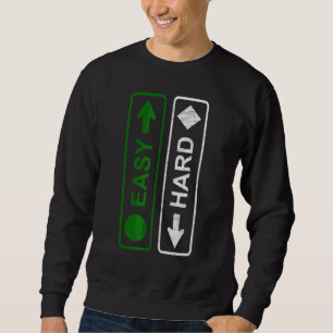 Snowboarden Ski Ich bin einfach und ich bin schwer Sweatshirt
