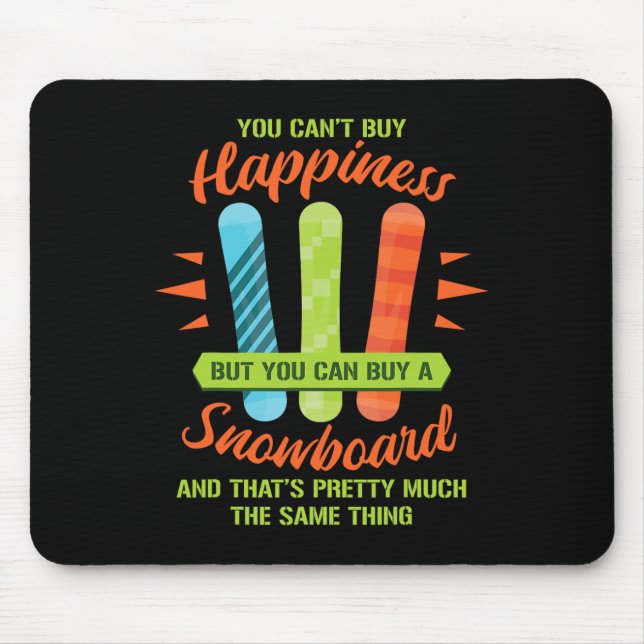 Snowboarden Skifahren Funny Snowboard Snowboarder  Mousepad (Vorne)