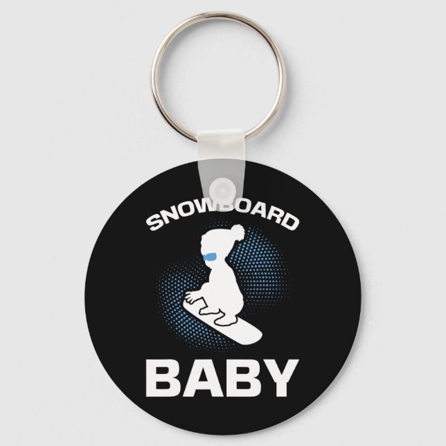 Snowboarden Snowboard Ba Schlüsselanhänger (Vorderseite)