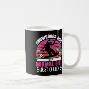 Snowboarden Snowboard Girl wie ein kleines Mädchen Kaffeetasse