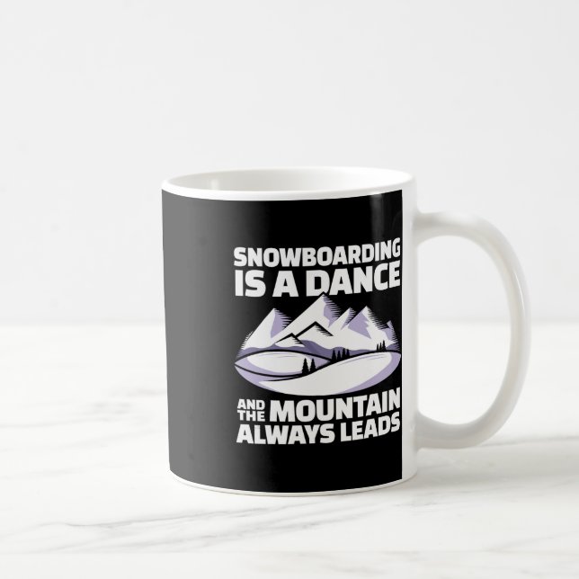 Snowboarden - Snowboard Kaffeetasse (Rechts)