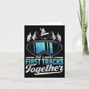 Snowboarden Snowboard machen wir erste Tracks Karte