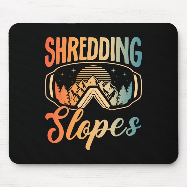 Snowboarden Snowboard Outfit Abfahrt Locarno Mousepad (Vorne)