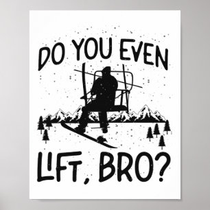 Snowboarden Snowboard Ski Lift Lift Lift Lift Poster