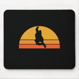 Snowboarden Snowboarder Schneeschlitten Wintersonn Mousepad