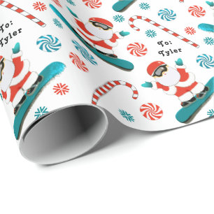 Snowboarden Snowboarder Urlaubsgeschenk Geschenkpapier