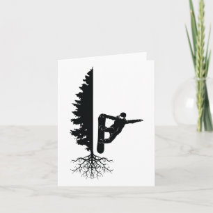 Snowboarden Snowborder Off Piste Tree 1 Karte