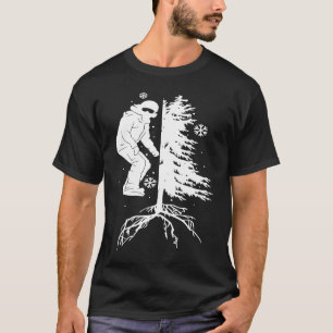 Snowboarden Snowborder Off Piste Tree T-Shirt
