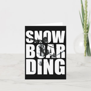Snowboarden Sprichwort für Wintersport Fans Große Karte