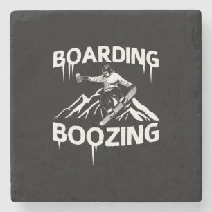 Snowboarden Steinuntersetzer