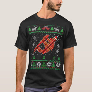 Snowboarden Ugys Weihnachtssnowboard T-Shirt