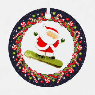 Snowboarden Urlaub Geschenk Keramik-Ornament Ornament Aus Metall