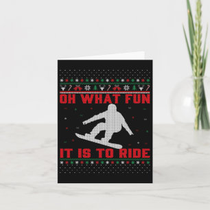 Snowboarden, was Spaß es macht Weihnachten U zu fa Karte