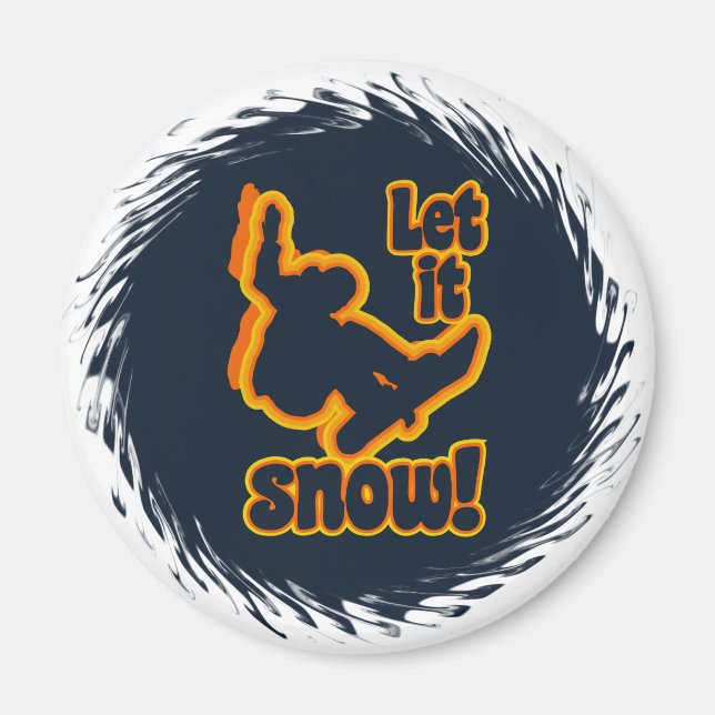 Snowboardenmagnet Magnet (Vorne)