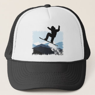Snowboarder Action Jump Truckerkappe