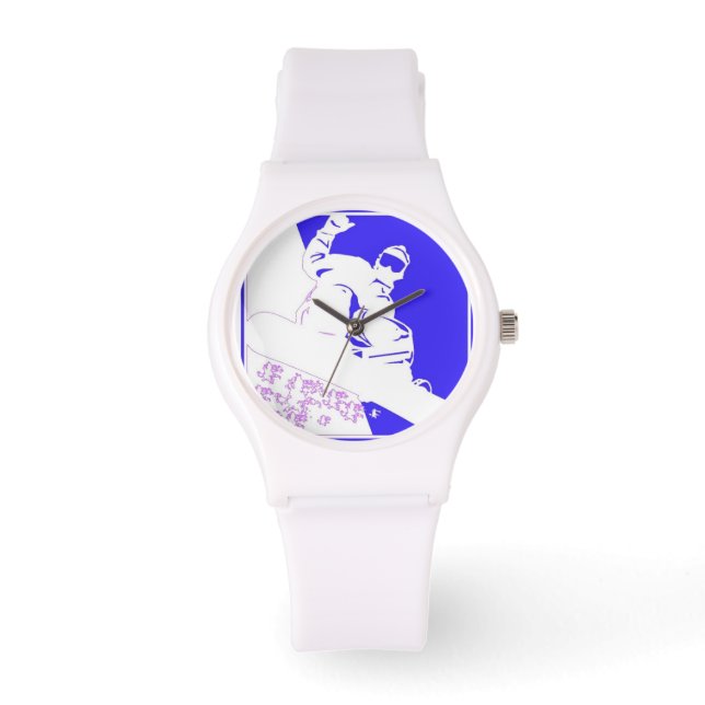 Snowboarder Armbanduhr (Vorderseite)