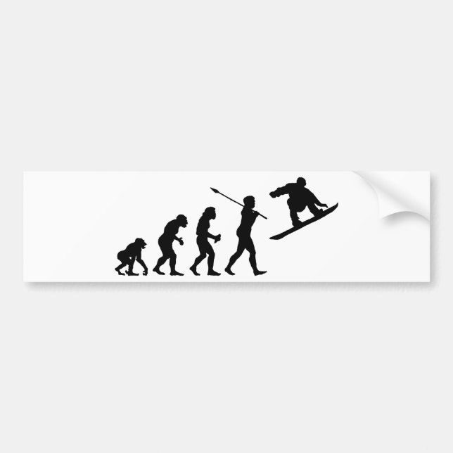 Snowboarder Autoaufkleber (Vorne)