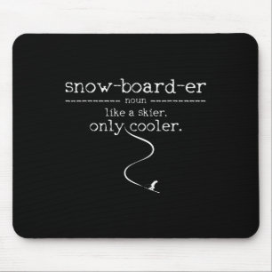 Snowboarder Definition Snowboard Skifahrer Skifahr Mousepad
