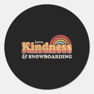 Snowboarder Design1 Runder Aufkleber