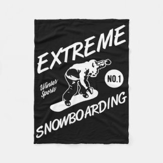 Snowboarder Extreme Snowboarden Wintersport Sno Fleecedecke