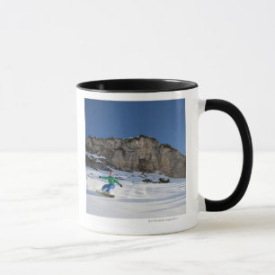 Snowboarder geben Reiten frei Tasse