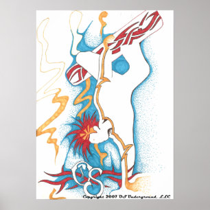 Snowboarder-großes Plakat