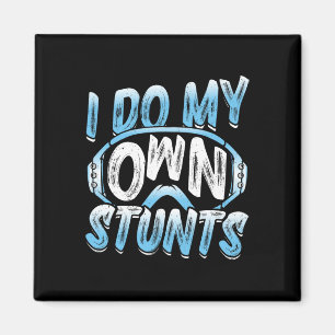 Snowboarder Ich tue meine eigenen Stunts Snowboard Magnet