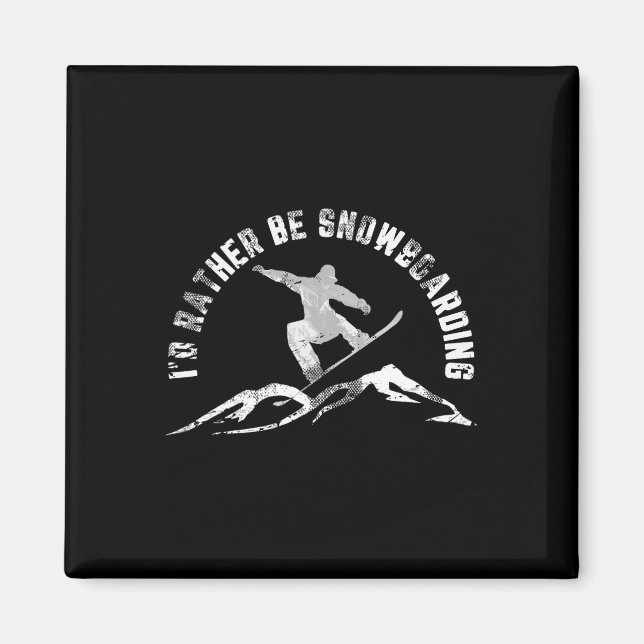 Snowboarder, ich würde eher Snowboarden Magnet (Vorne)