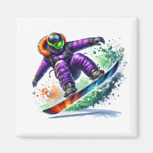 Snowboarder-Magnet   Magnet