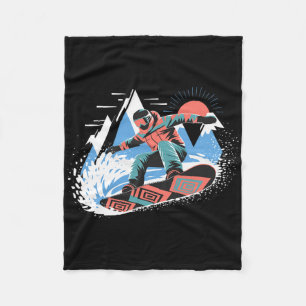 Snowboarder Master Die Pisten Snowboarden Snowboar Fleecedecke