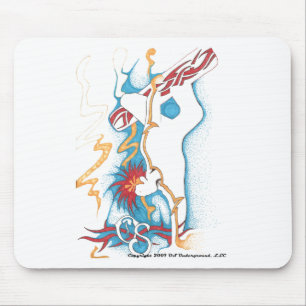 Snowboarder-Mausunterlage Mousepad
