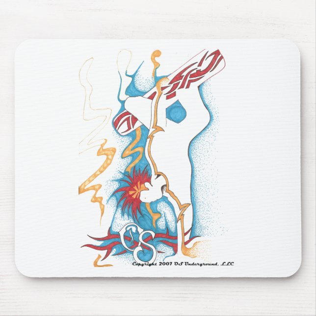 Snowboarder-Mausunterlage Mousepad (Vorne)