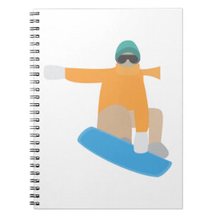 Snowboarder Notizblock