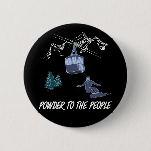 Snowboarder Power zum People Ski Resort Button