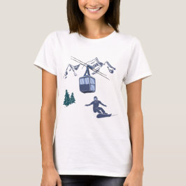 Snowboarder Power zum People Ski Resort T-Shirt