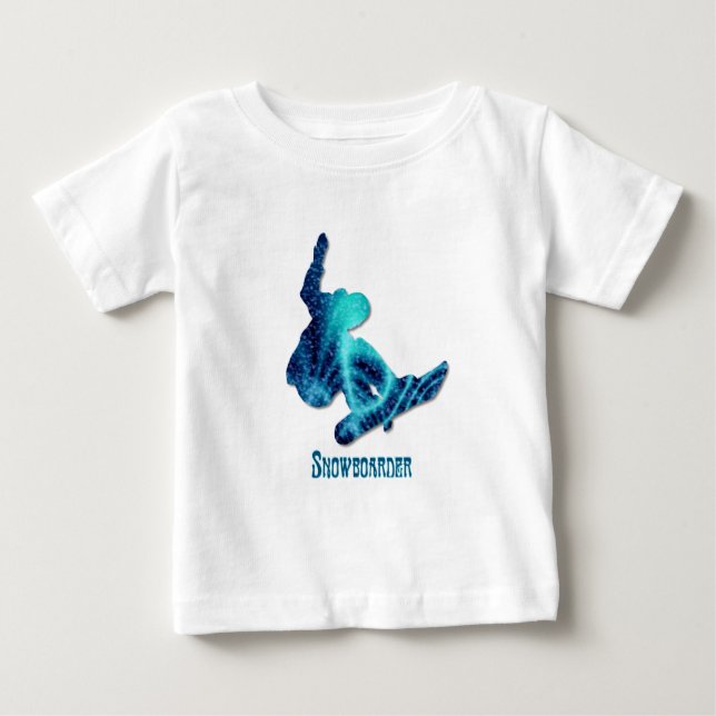 Snowboarder-Säugling Baby T-shirt (Vorderseite)
