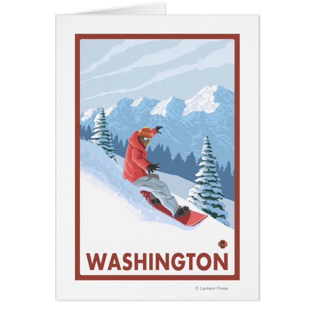 Snowboarder Scene - Washington (Devant)