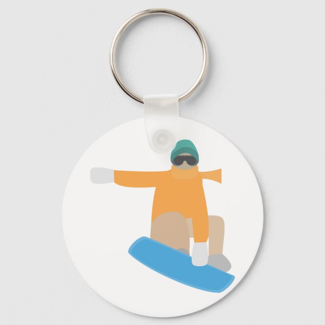 Snowboarder Schlüsselanhänger (Vorderseite)