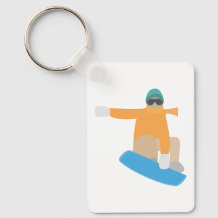 Snowboarder Schlüsselanhänger