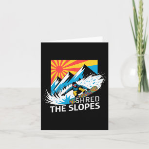 Snowboarder Shred die Pisten Snowboarden Enthusia Karte